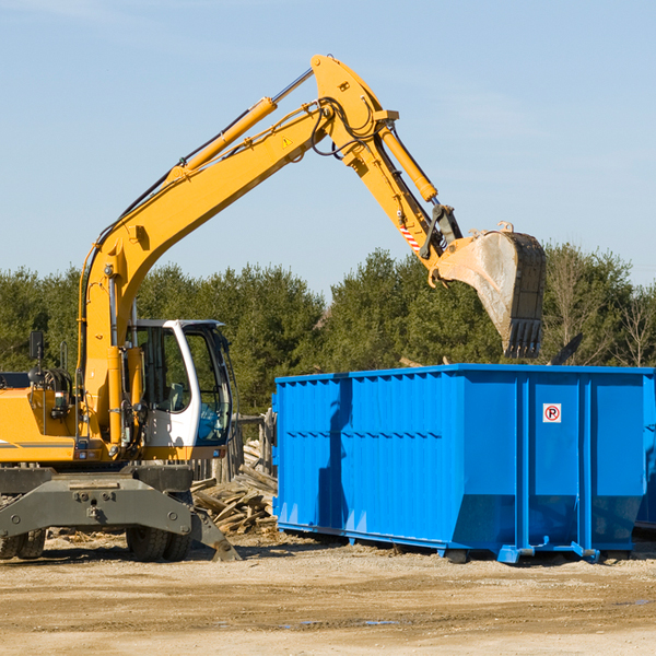 what kind of customer support is available for residential dumpster rentals in Erwin